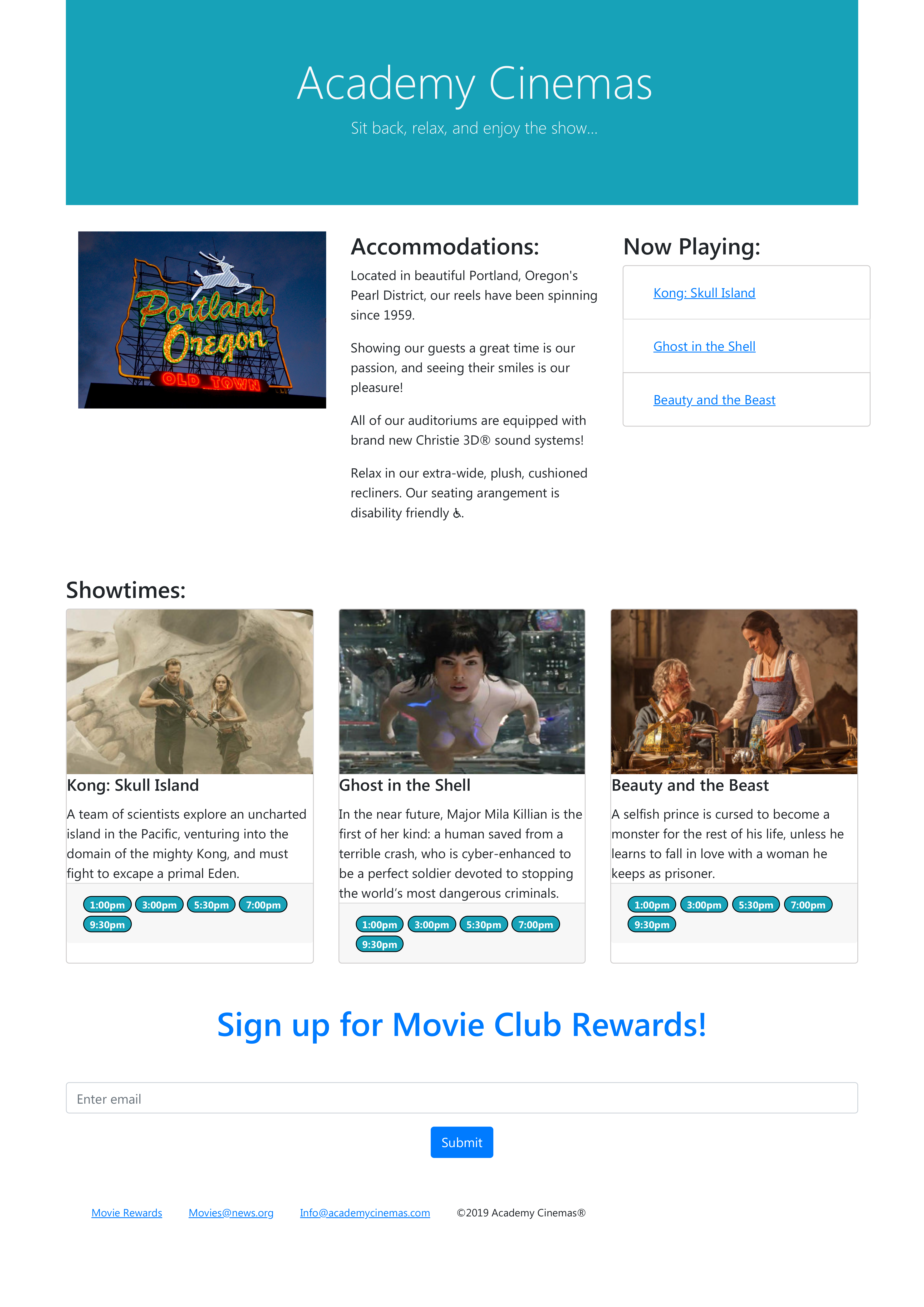 cinemas